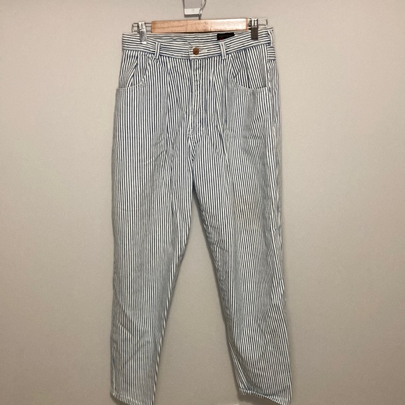 Vintage Denim Striped Jeans, Pasta Brand, blue and white, size 13 - Picture 1 of 12